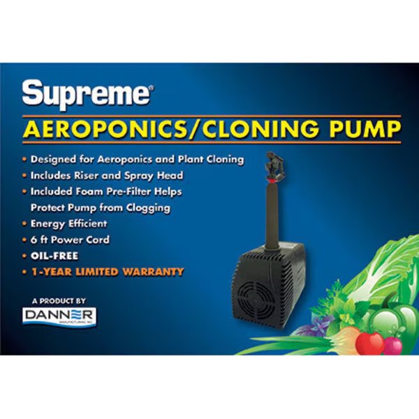 Supreme Cloning Pump w/Spray Head. Oil Free. 6' power cord., Danner, Mfr#: 40355